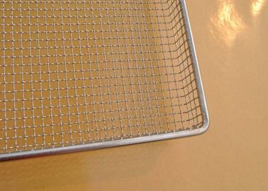 Oil Resistant Wire Mesh Cable Tray 10-15mm Hole For Food Processing Industry